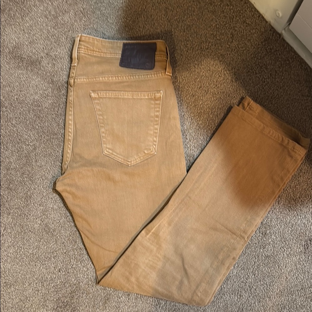 Men's Tan AG Jeans